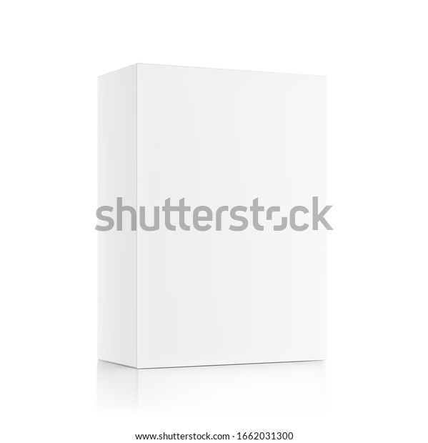 Realistic Cardboard Packaging Box Mockup Vector Stock Vector (Royalty ...