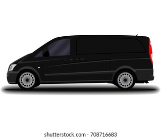 realistic cargo van.