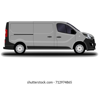 realistic cargo van.