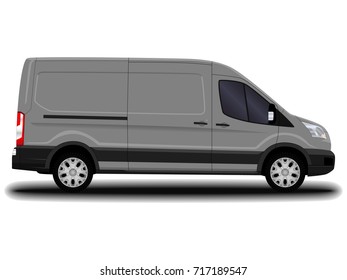 realistic cargo van.