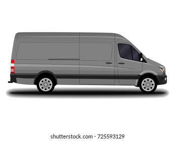 realistic cargo van.