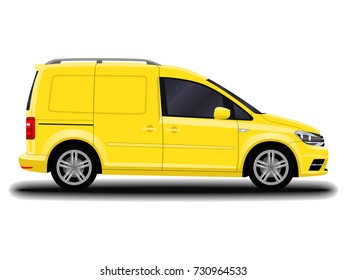 realistic cargo van.