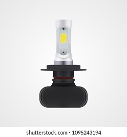 Realistic cars led diode lamp for headlight. Vector eps10.