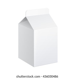 Realistic carton package of milk. vector illustration.