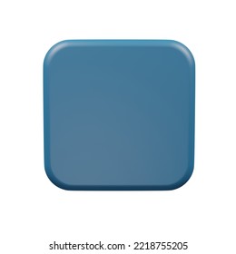 realistic cartoon stop music button icon 3d render design