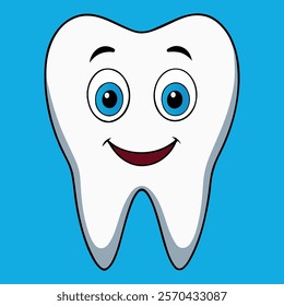 Realistic Cartoon Tooth Character Design