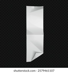 Realistic cash receipt mockup collection, perfect for finance, retail, or business-themed designs. Ideal for invoices, payment tickets, or store purchase concepts.