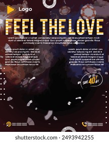 Realistic casino game with social media sale banner or instagram post promotion template | Casino background with playing card and promotion template design | Casino night concept social media sale