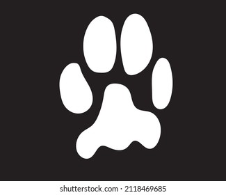 Realistic cat paw pet cute. Hand drawing. Vector illustration .