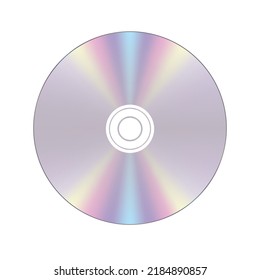 Diseño de ilustración de vector cd realista.