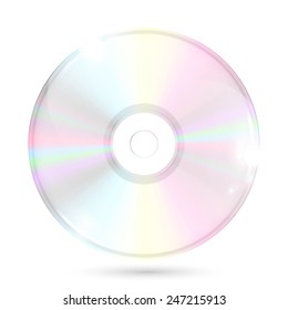 Realistic CD/DVD, vector