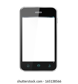 Realistic Cellphone Smartphone Device - with separate layer so you can easily add your own image to phone screen