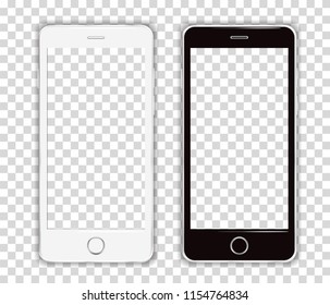 Realistic Cellphone Smartphone Vector of Touchscreen Phone frame Device