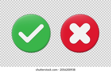 Realistic check mark sign.Vector illustration isolated on white background.Eps 10.