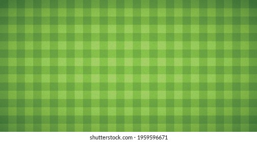 Realistic checkered football background covering grass - Vector illustration