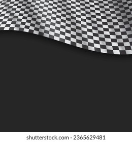 Fondo en blanco de la bandera de regata realista