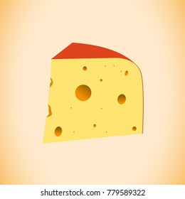 Realistic cheese vector design