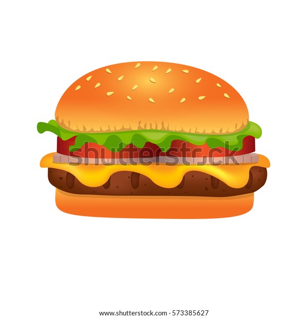 Realistic Cheeseburger Vector Illustration Stock Vector Royalty Free Realistic Cheeseburger Vector Illustration Stock Vector Royalty Free