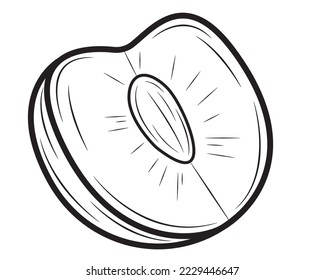 Realistic cherry isolated on white background. Vector illustration.