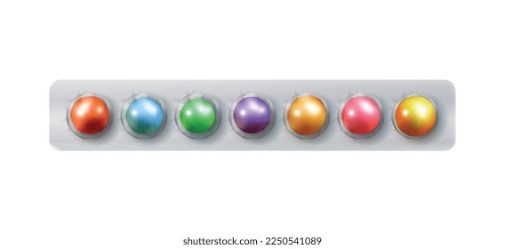 Realistic chewing gum composition with isolated image of tasty bubblegum chicle on blank background vector illustration