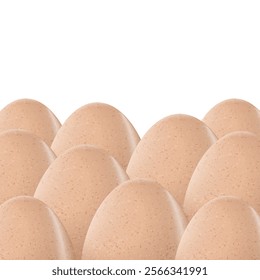 Realistic chicken egg vector. Easter