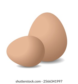 Realistic chicken egg vector. Easter