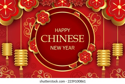 Realistic Chinese New Year Background