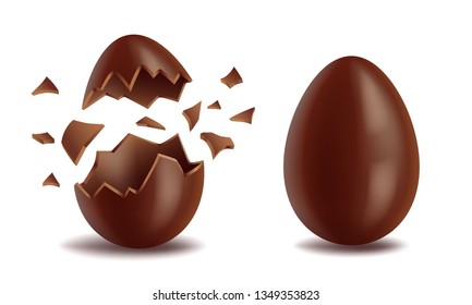Chocolate eggs image Royalty Free Stock SVG Vector