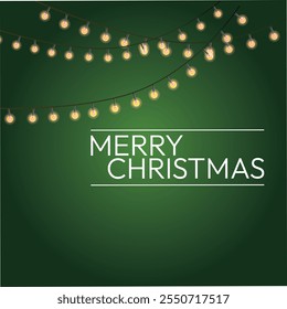 Realistic Christmas background banner with branches on green background. wish you merry Christmas celebration contact. eps eve element gentle fancy design. 