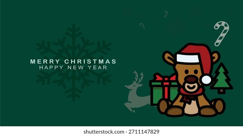 Fondo de Navidades realistas con decoraciones de Navidad