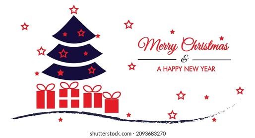 Diseño plano de fondo de navidad realista