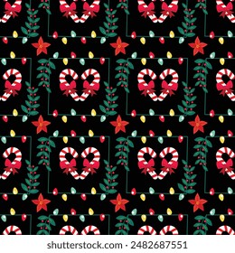 Realistic christmas celebration pattern design