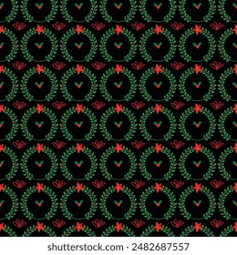 Realistic christmas celebration pattern design