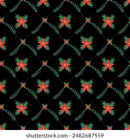 Realistic christmas celebration pattern design