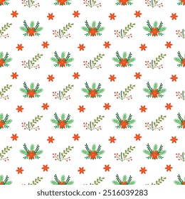 Realistic christmas celebration pattern design.The theme of the new year and Christmas.