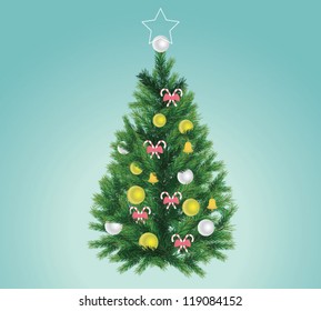 Realistic Christmas tree