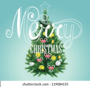 Realistic Christmas tree