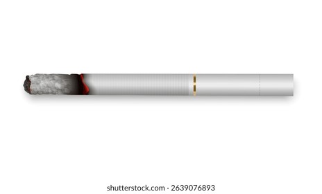 A realistic cigarette symbolizing quitting smoking in favor of health