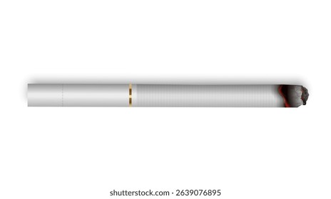 A realistic cigarette symbolizing quitting smoking in favor of health