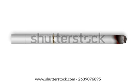 A realistic cigarette symbolizing quitting smoking in favor of health