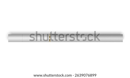 A realistic cigarette symbolizing quitting smoking in favor of health