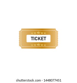 Realistic cinema ticket. Vector illustration.