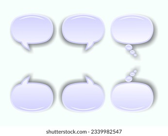 Realistic circle bubble text vector design