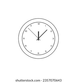 realistic circle shaped analog clock