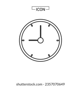 realistic circle shaped analog clock