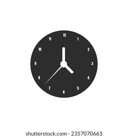 reloj análogo en forma de círculo realista