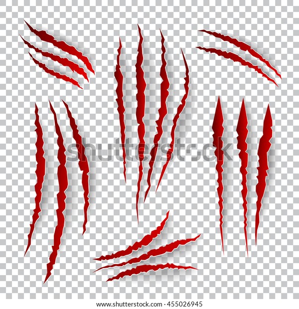 Realistic Claw Scratches Vector Set On Stock Vector Royalty Free 455026945 - 30 claw scratch clipart roblox free clip art stock