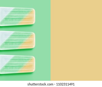 Realistic clean and pastel icecream, vector illustration