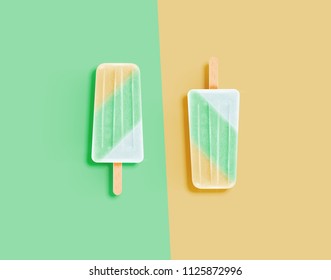 Realistic clean and pastel icecream, vector illustration