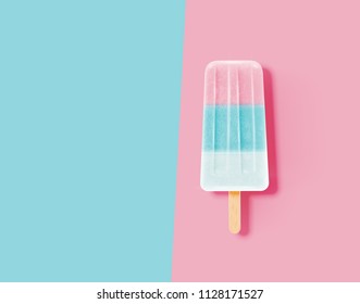 Realistic clean and pastel icecream, vector illustration